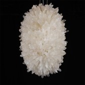 IQ2856 CLEAR GEODE QUARTZ CRYSTAL CHANDELIER PENDANT