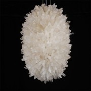 IQ2856 CLEAR GEODE QUARTZ CRYSTAL CHANDELIER PENDANT