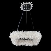 IQ2857 SQUARE GEODE QUARTZ CRYSTAL CHANDELIER