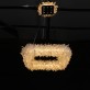 IQ2857 SQUARE GEODE QUARTZ CRYSTAL CHANDELIER