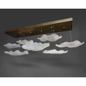 IQ2873 7 GLASS CLOUD CHANDELIER