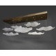 IQ2873 7 GLASS CLOUD CHANDELIER