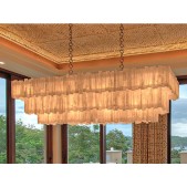 IQ2874 3 TIER RECTANGULAR SELENITE CHANDELIER