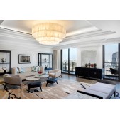 IQ2875 3 TIER ROUND SELENITE CHANDELIER