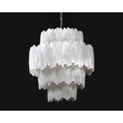 IQ2876 4 TIER ROUND SELENITE CHANDELIER