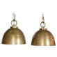 IQ2881 DANISH PAIR OF BRASS CARGO SHIP LIGHTS
