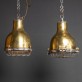 IQ2881 DANISH PAIR OF BRASS CARGO SHIP LIGHTS