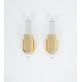 IQ2934 LUCITE GOLD WALL LIGHTS