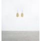 IQ2934 LUCITE GOLD WALL LIGHTS