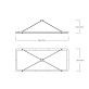 AL0157R HALO RECTANGLE PENDANT
