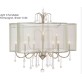 AMAJC-8743 ANTIQUE PARISIAN SILVER NINE-LIGHT CHANDELIER