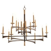 AMAJC-8925 MID-CENTURY SIXTEEN-LIGHT CHANDELIER