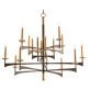 AMAJC-8925 MID-CENTURY SIXTEEN-LIGHT CHANDELIER
