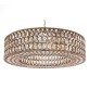 AMAJC-8942 STATELY CRYSTAL SILVER-LEAF PENDANT