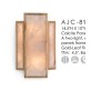 AMAJC-8987 CALCITE PANEL TWO-LIGHT WALL SCONCE