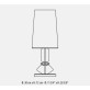 IQ21030 LESCOT TABLE LAMP 2 BRONZED CHROMED