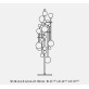 IQ21033 FLUXUS FLOOR LAMP BRONZED CHROMED
