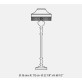 IQ21052 HONORIA GALLA PLACIDIA FLOOR LAMP