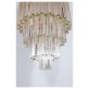 IQ2321 TRANSPARENT ITALIAN MURANO GLASS CHANDELIER