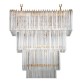 IQ2322 ITALIAN MURANO GLASS RECTANGULAR CHANDELIER
