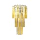 IQ2338 A PAIR OF MURANO GLASS TRIEDRI WALL SCONCES