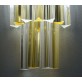 IQ2338 A PAIR OF MURANO GLASS TRIEDRI WALL SCONCES