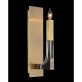 IQ2384 ACRYLIC AND BRASS SINGLE-LIGHT WALL SCONCE