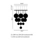 IQ2390 MIRROR BALL MEGA MULTI-LIGHT PENDANT