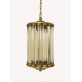 IQ2429 ART DECO CRYSTAL BARS LANTERN