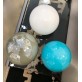 IQ2466 TURQUOISE GOLD MURANO GLASS CHANDELIER