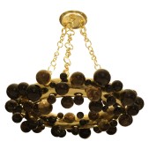 IQ2496 Bubble Ring Rock Crystal Chandelier