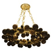 IQ2496 Bubble Ring Rock Crystal Chandelier