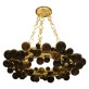 IQ2496 Bubble Ring Rock Crystal Chandelier