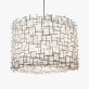 IQ2758 CROSSHATCH DRUM CHANDELIER
