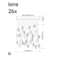 IQ3136 LENS CHANDELIER