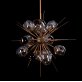 IQ8182 BOOM BURST AMBER CHANDELIER