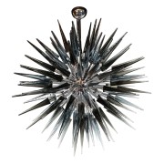 IQ8424 STUNNING SMOKED GREY SPIKED STARBURST CHANDELIER