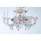 IQ8480 PINK GRAPES CHANDELIER